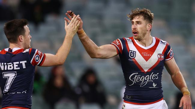 Paul Momirovski leads the Roosters’ backline cavalry. Picture: Mark Nolan/Getty Images