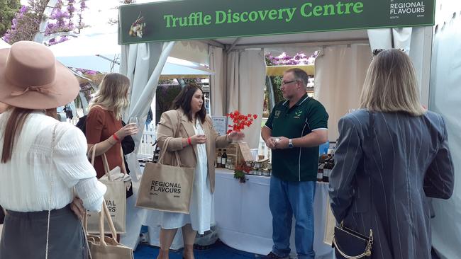 Matthew Hibberd’s Truffle Discovery Centre stall at the Moreton Bay Food and Wine Festival was cancelled just minutes after opening. Photo: Contributed