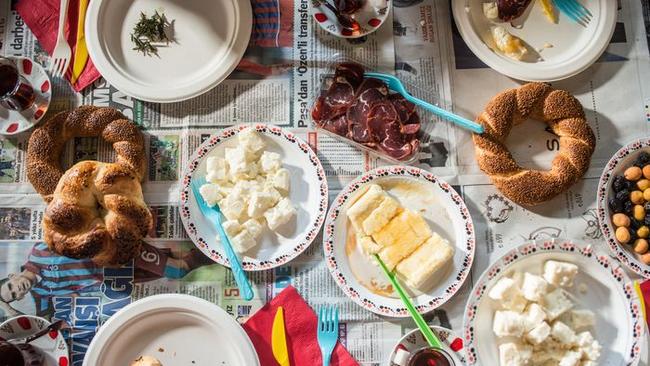 Begin the day On Culinary Backstreets’ ‘Bazaar Quarter’ tour in Istanbul, travelers enjoy a traditional Turkish breakfast spread. Picture: Teddy Wolff/Culinary Backstreets