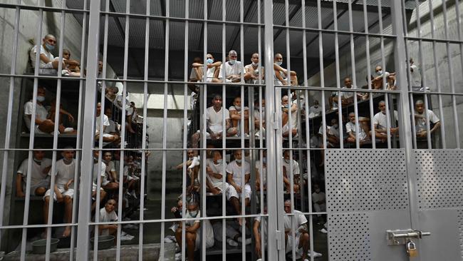 El Salvador’s Confinement Center for Terrorism opened in 2023. Picture: Marvin Recinos/AFP)