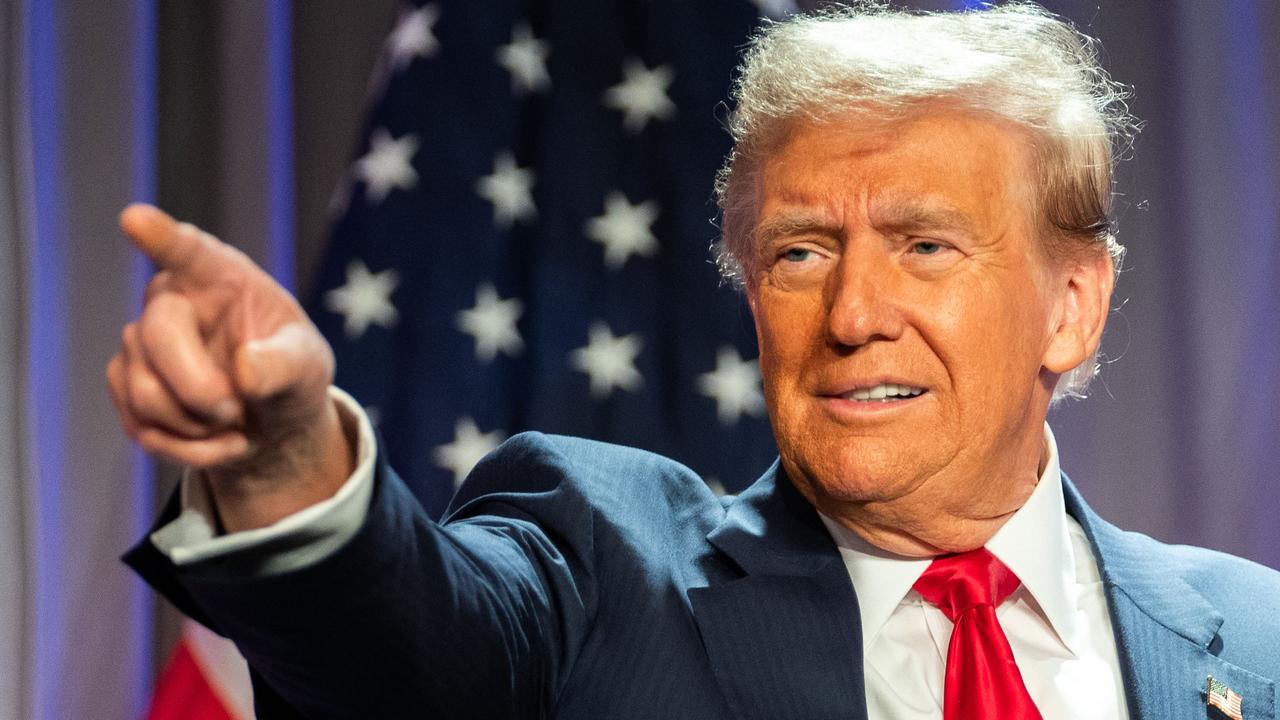 US President-elect Donald Trump gestures while speaking during a meeting with House Republicans at the Hyatt Regency hotel in Washington, DC. Picture: Allison Robbert / AFP