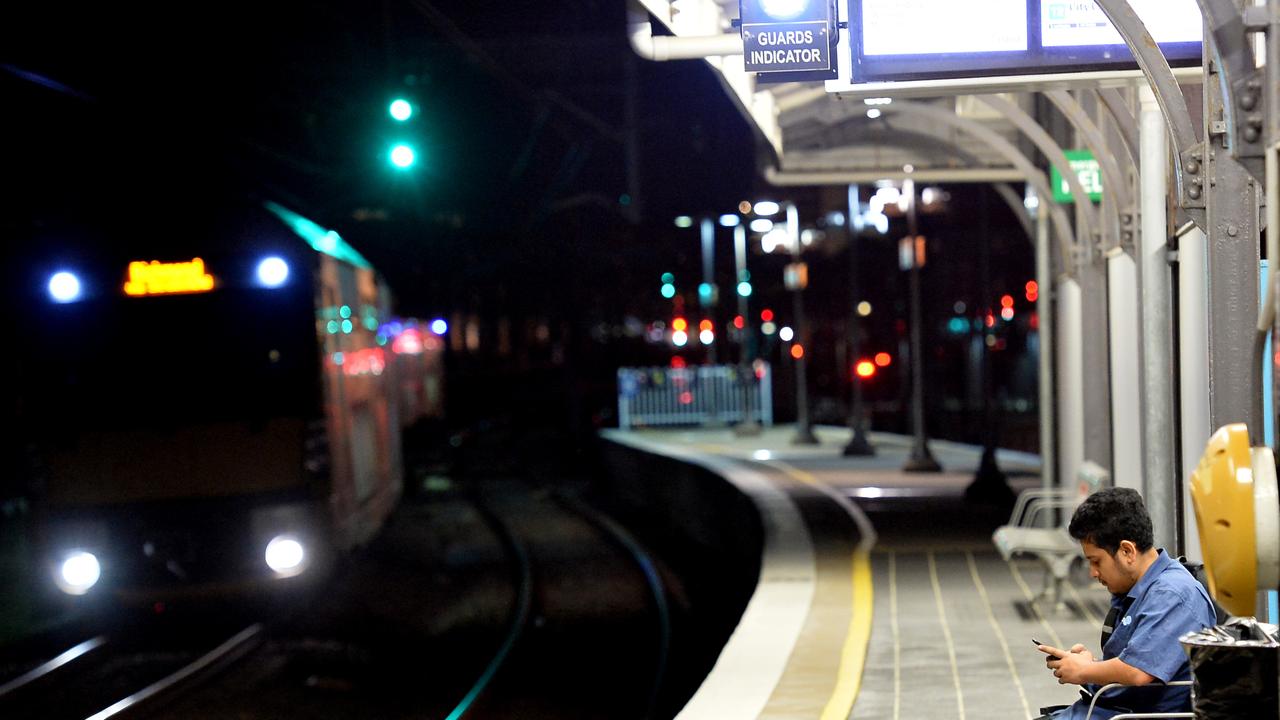 A near-empty Macdonaldtown station during lockdown. Train passengers are saving a lot of money this month by working from home.