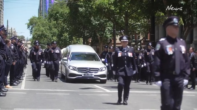 A guard of honour for Brevet Sergeant Jason Christopher Doig at his funeral