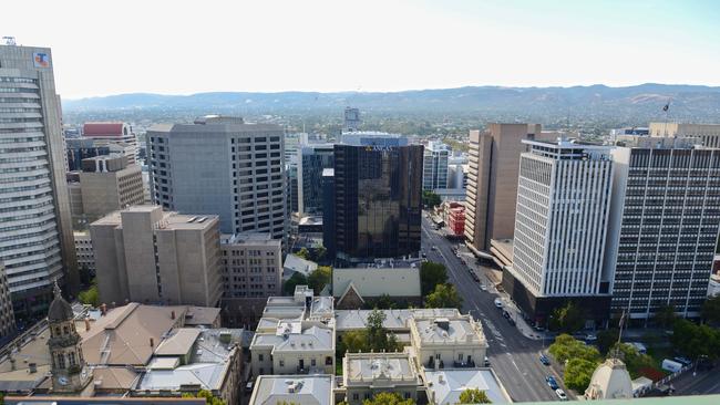 View looking east from the GPO Exchange building. (AAP Image/Brenton Edwards)