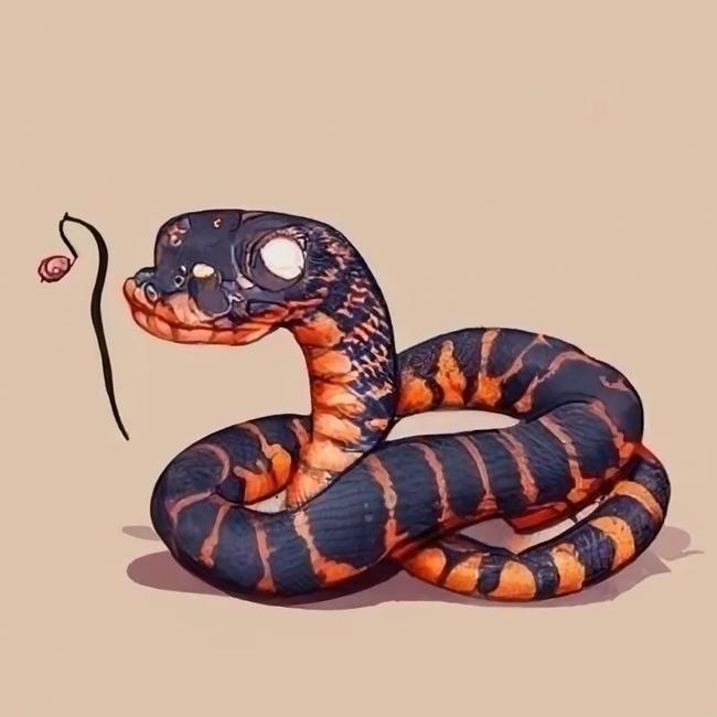 AI generated image of Common Death Adder.