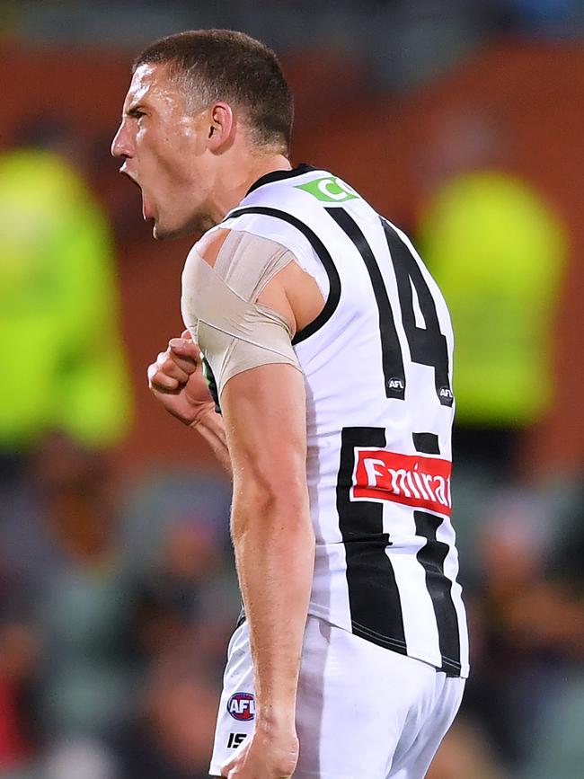 Darcy Cameron blew an early chance but kicked an important goal for Collingwood.