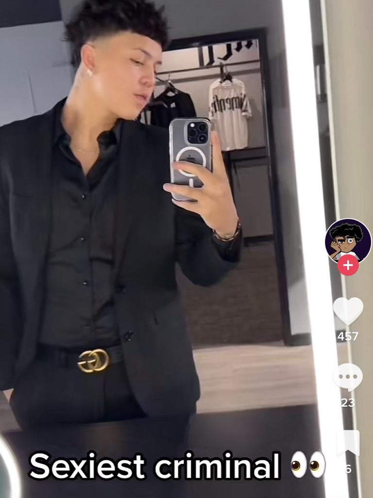 A screenshot of a TikTok by Gawler barber shop owner Putu ‘Gino’ Pacino.