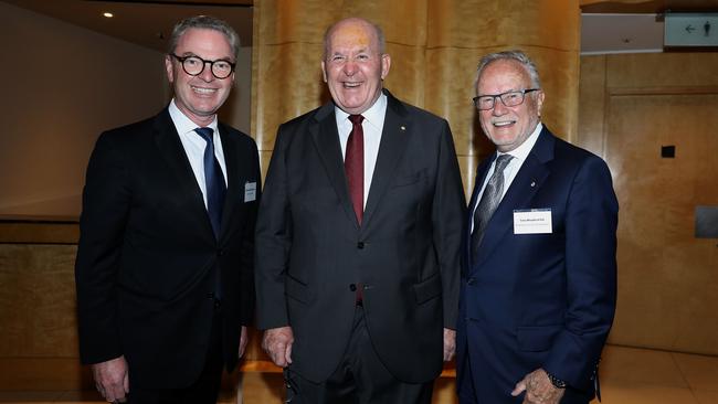 From left: Chris Pyne, Sir Peter Cosgrove and Tony Shepherd. Picture: Jane Dempster.