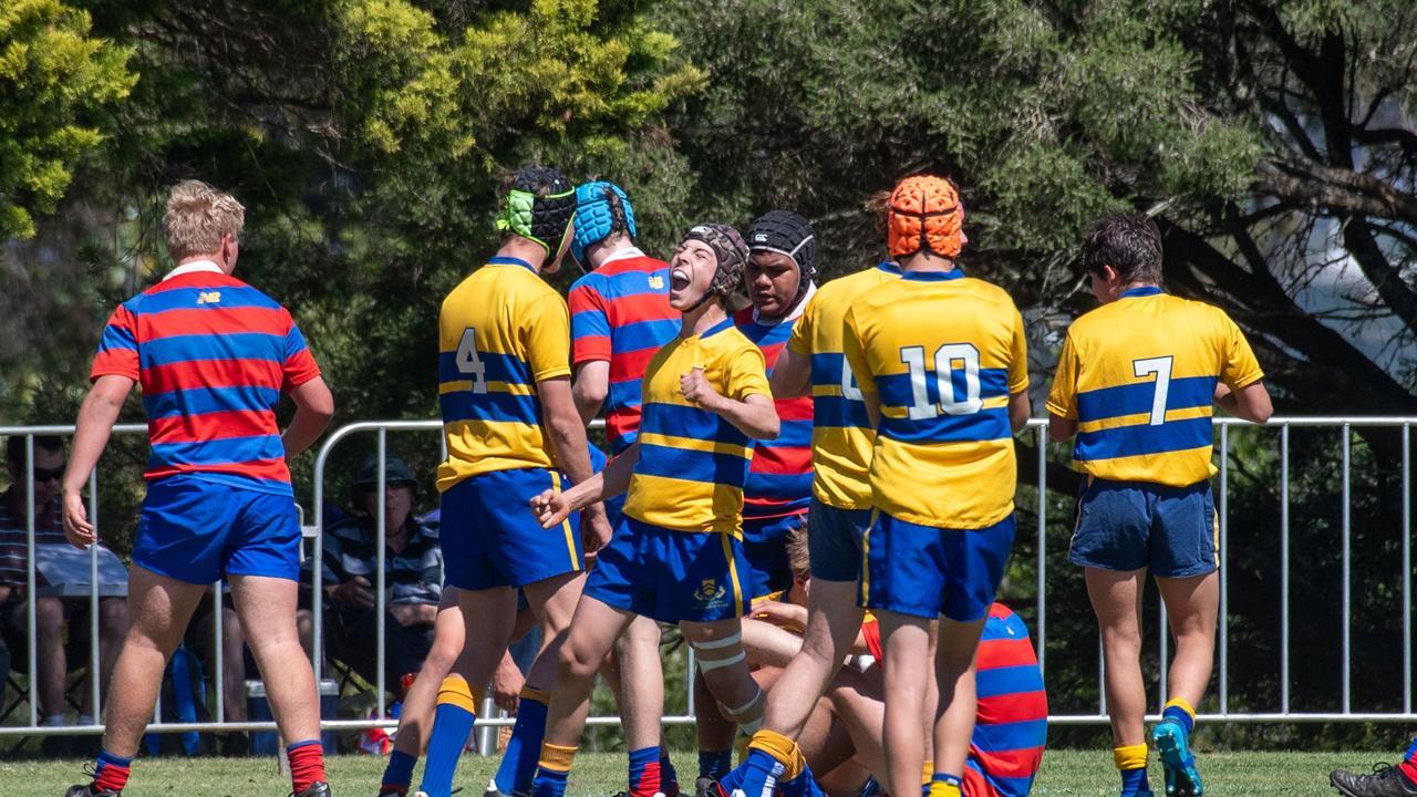 Downlands 15A vs TGS 15A. 2024 O'Callaghan Cup day at Downlands College. Photo by Nev Madsen