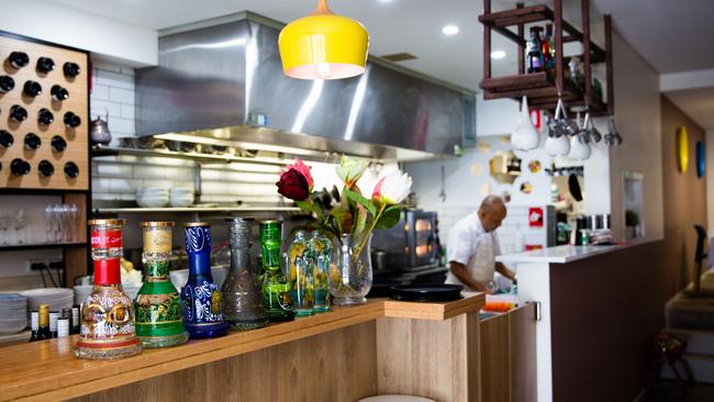 Chef Ashraf Saleh at work in his restaurant Coya in Cromer. Picture: Rebecca Elliott