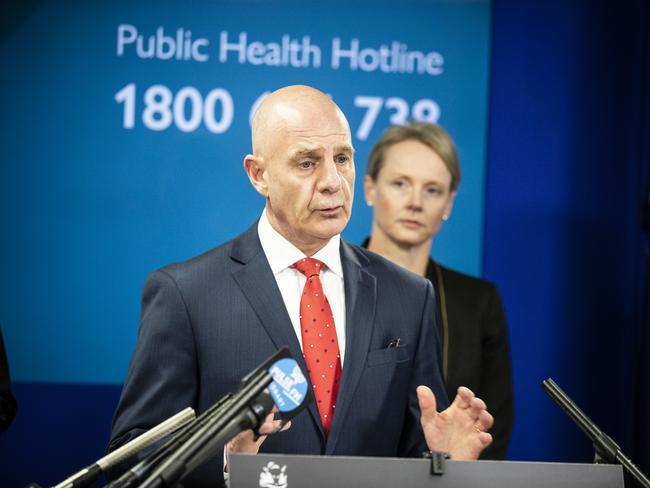 Premier Peter Gutwein. Government daily corona update. Picture: RICHARD JUPE