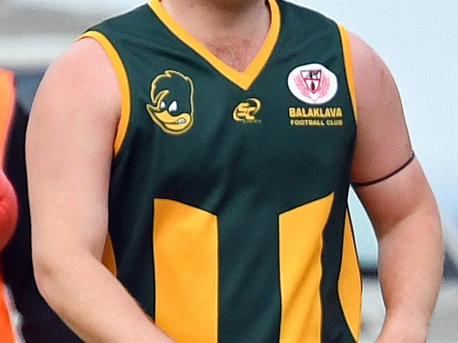 15/07/17 - Mallala Football Club reserves half back flanker Kale 'Jamo' Jameson in action during his team's big win against Balaklava.Picture: Tom Huntley