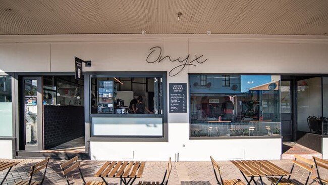 Onyx Espresso Bar, Mayfield where the chef was stabbed by co-worker Adrian Stratton on May 12, 2021. He has been found not guilty by way of mental illness. Picture: Facebook.