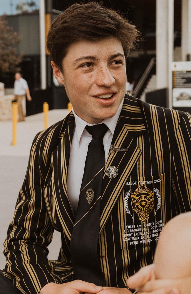 Mackenzie Douglas, St Laurence’s College school captain. Picture: Contributed