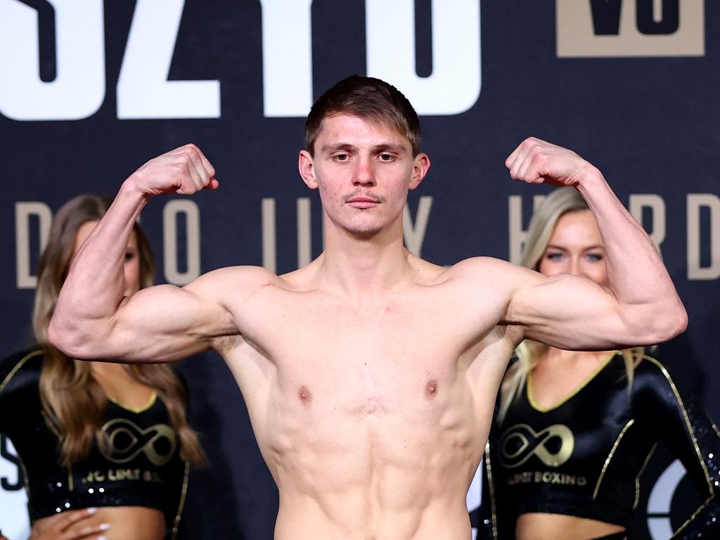 SYDNEY, AUSTRALIA - JULY 19: Nikita Tszyu poses during the weigh in ahead of the bout between Nikita Tszyu and Ben Horn at Hordern Pavilion on July 19, 2022 in Sydney, Australia. (Photo by Brendon Thorne/Getty Images)