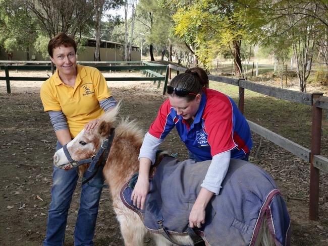 Flood survivor Boogie gets rugged up.