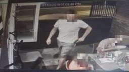 A CCTV still of a diner who allegedly didn’t pay their bill at the pizzeria.