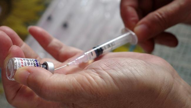 Experts are urging Victorians to book in for their flu and Covid shots on the same day if possible. Picture: AFP