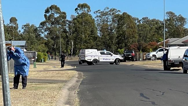 Detectives investigate after a tradesman was shot by car thieves in Dalby before driving to Toowoomba.