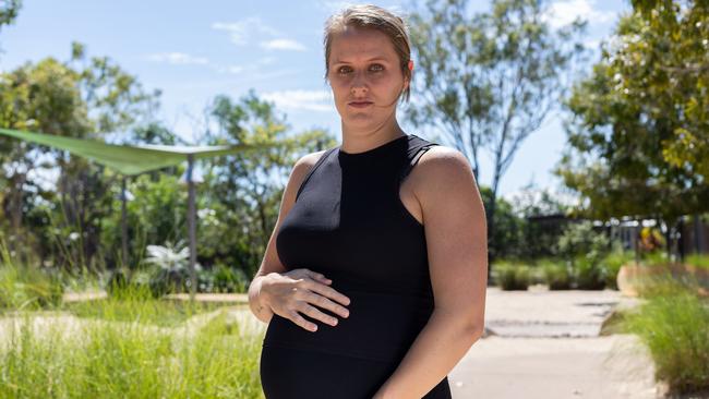Expectant mum Brooke Illingworth said the situation has left her worn out and stressed. Picture: Pema Tamang Pakhrin
