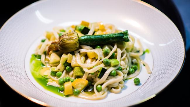 Simple pleasures: zucchini tagliatelle.