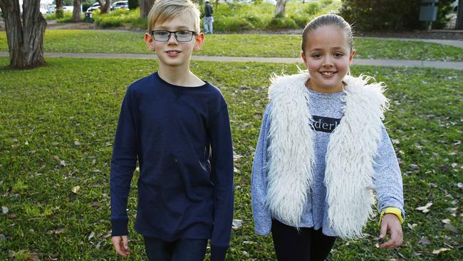 Harrison Hooper and Chloe Williams share their views about their parents. Picture: Rohan Kelly