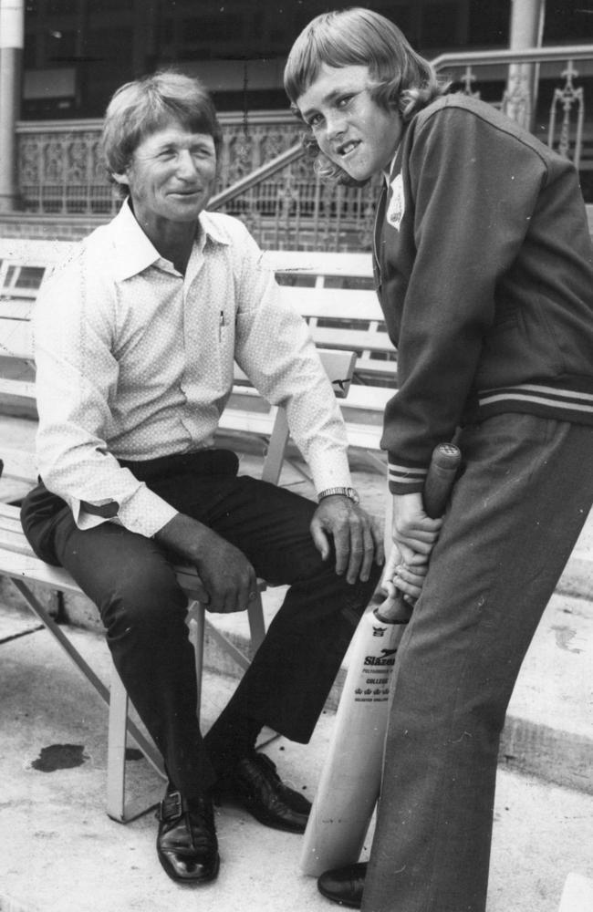 Trimble with one of his students during a coaching session.