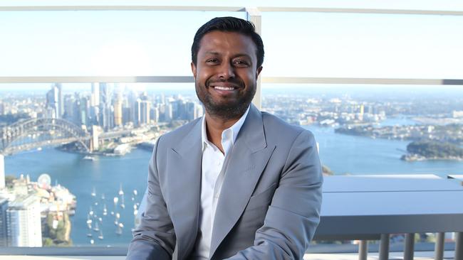 06/09/2024. Robin Khuda, AirTrunk Founder and CEO, photographed at their headquarters in Sydney. The company has been acquired for $24bn by Blackstone. Britta Campion / The Australian