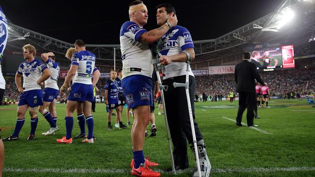 Michael Ennis missed the 2014 grand final against the Rabbitohs with injury