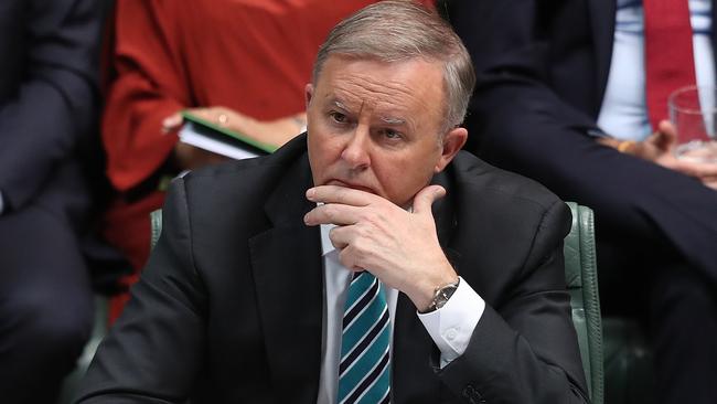 Opposition Leader Anthony Albanese is yet to make traction with any of Labor’s attacks on the government. Picture: Kym Smith