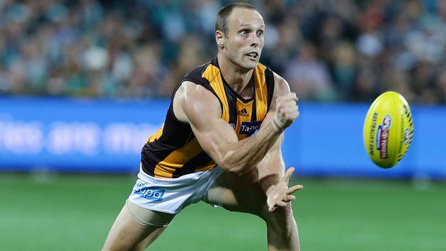 AFL - Port Adelaide v Hawthorn at Adelaide Oval. Brad Sewell. PIC SARAH REED.