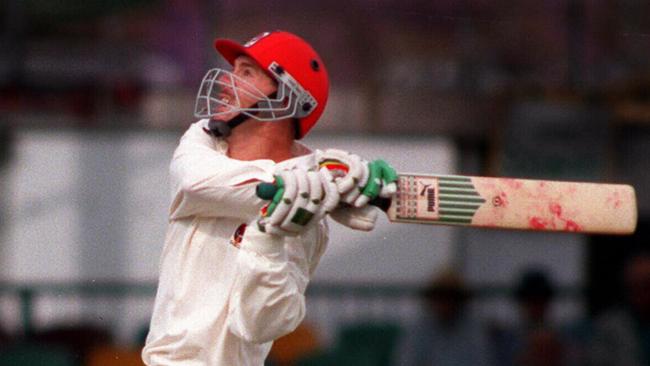 Jamie Siddons batting for South Australia against Queensland in 1995.