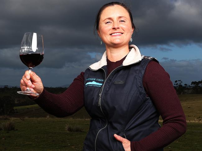 Vineyard manager at Boomer Creek, Astrid Walters ahead of the East Coast wine weekend.  Picture: Zak Simmonds