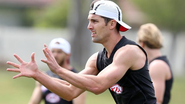 David Myers is back at Essendon after a year out. Picture: Michael Klein