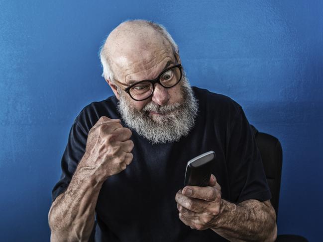 Are Boomers technophobic? Stock image from istock