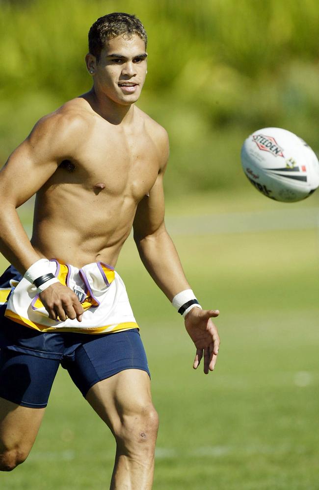 Inglis training with Melbourne Storm in 2005. 