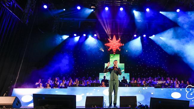 Guy Sebastian performed at the Civic Park Carols in 2019. Picture: Tea Tree Gully Council