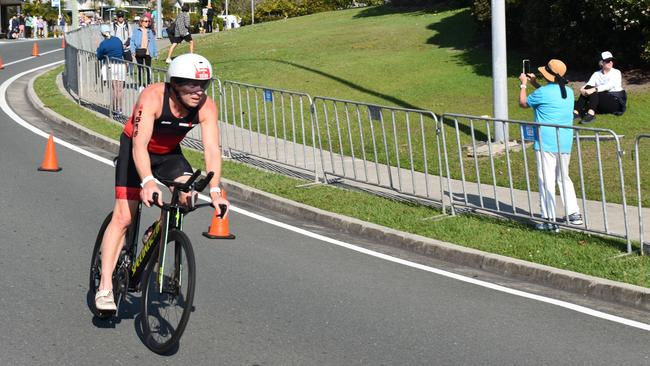 Athletes at the Sunshine Coast Ironman 70.3 2023.