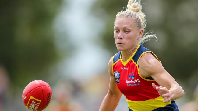 Erin Phillips has been ruled out of the Crows’ clash with North Melbourne. Picture: Matt Turner/AFL Photos via Getty Images.