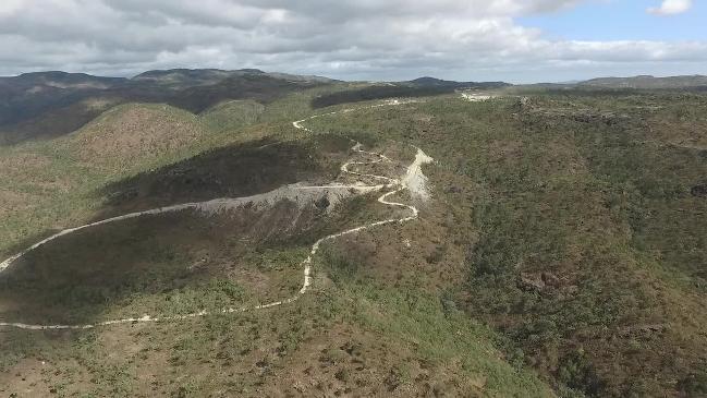 Construction site of the Mt Emerald Wind Farm on the Atherton Tablelands