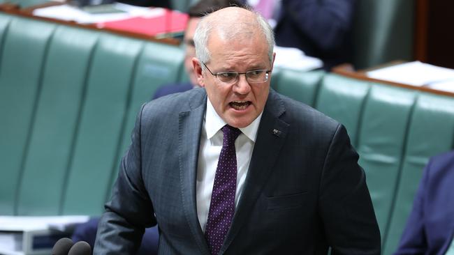 Prime Minister Scott Morrison at Parliament House, Canberra. Picture: NCA NewsWire / Gary Ramage