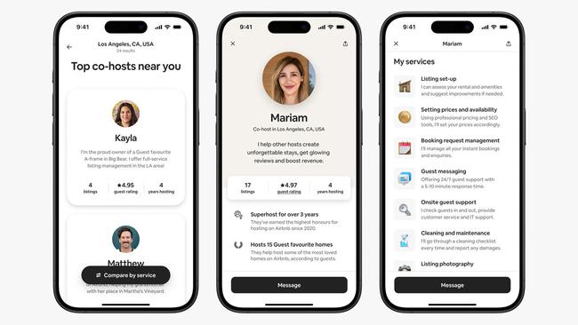 Airbnb has introduced a co-hosting function, which connects new hosts to experienced hosts