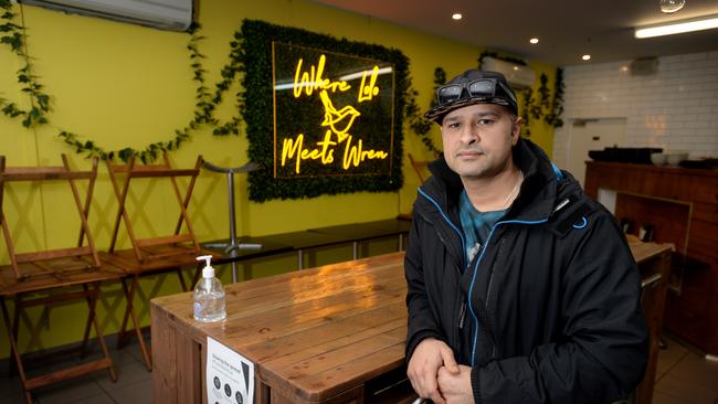 Digi Deveshwar, owner of Lolo and Wren. The cafe is in a lockdown hotspot. Picture: Andrew Henshaw