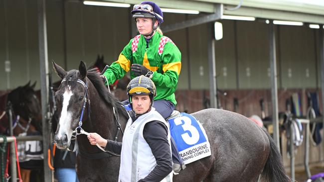 Bustling made his first public appearance for Mick Price and Michael Kent Jr. Picture: Vince Caligiuri/Getty Images