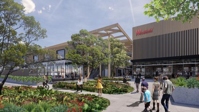 An artist’s impression of the Westfield Knox redevelopment.