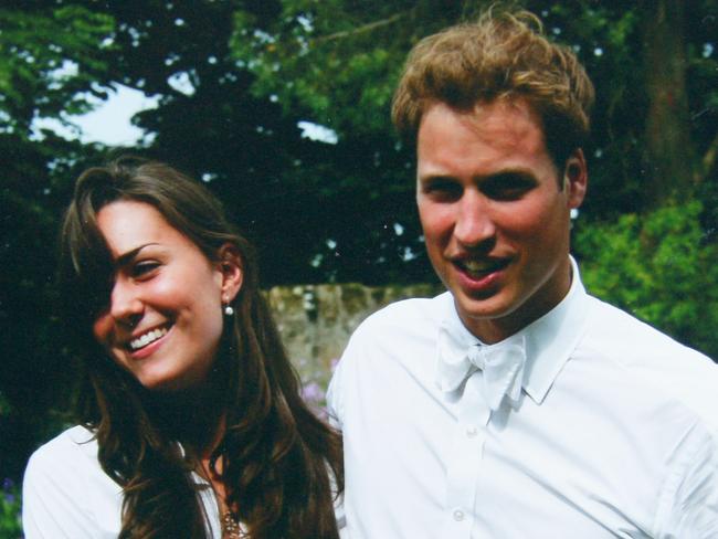 ST ANDEWS, SCOTLAND - JUNE 23: (NO SALES) In this Handout Image provided by Clarence House www.officialroyalwedding2011.org, Kate Middleton and Prince William on the day of their graduation ceremony at St Andrew's University  in St Andrew's on June 23, 2005 in Scotland.   (Photo by the Middleton Family/Clarence House via GettyImages)