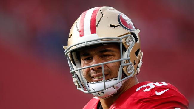 Hayne is also the subject of allegations in the US from his time playing with the San Francisco 49ers. Picture: AFP