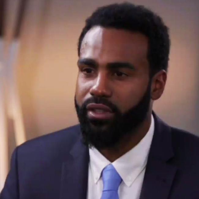 Heritier Lumumba in his interview on The Project. Picture: The Project
