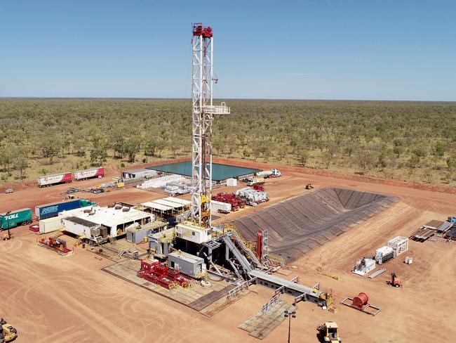 An Origin Energy appraisal well 600km southeast of Darwin. Picture: Supplied