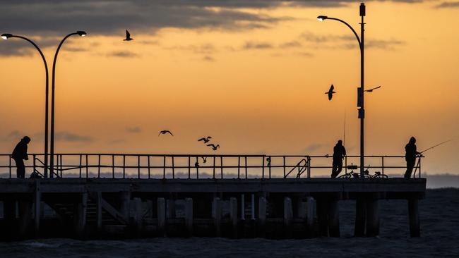 Once the word is out, there’ll be a few more people at Altona Pier. Picture: Sarah Matray